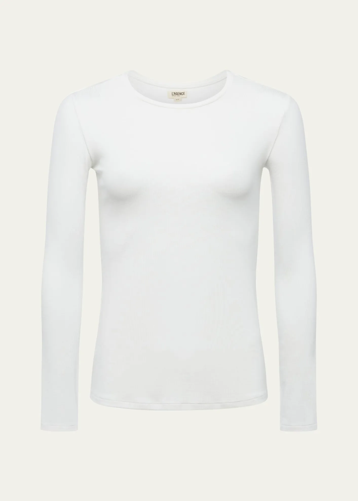 L'AgenceTess Long-Sleeve Crewneck Tee