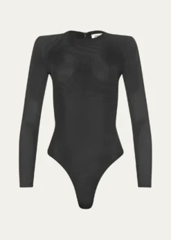 L'AgenceTrista Stretch Mesh Bodysuit