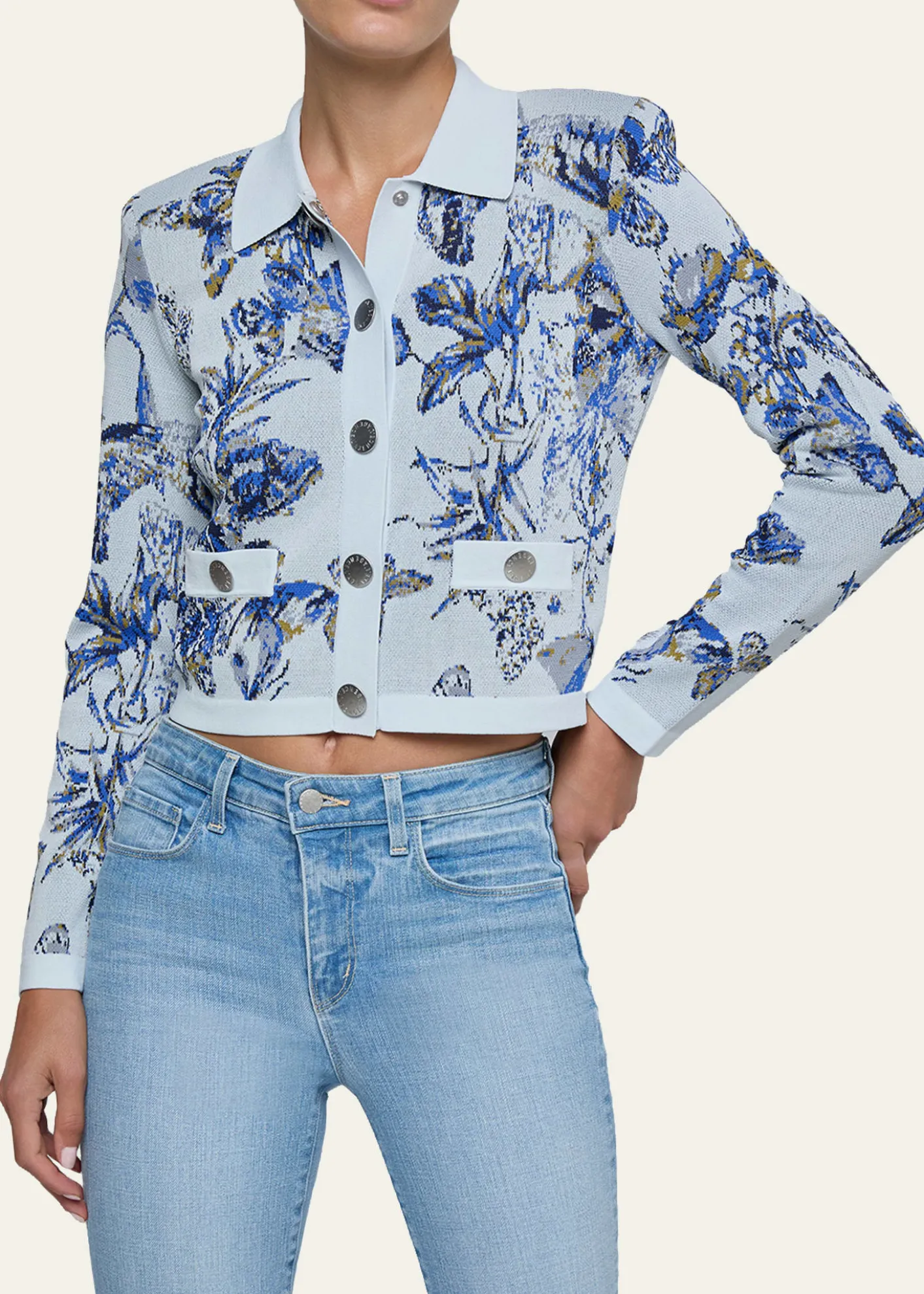 L'AgenceWestern Toile Osiris Jacquard Cardigan