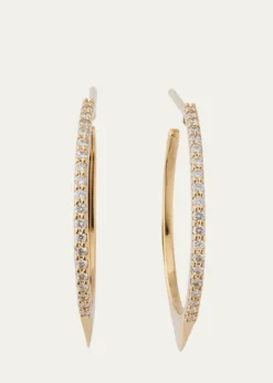 LanaEclipse Diamond Hoop Earrings