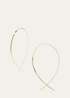 LanaFlat 14K Upside Down Hoop Earrings