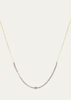 LanaFlawless Herringbone Diamond Tennis Necklace