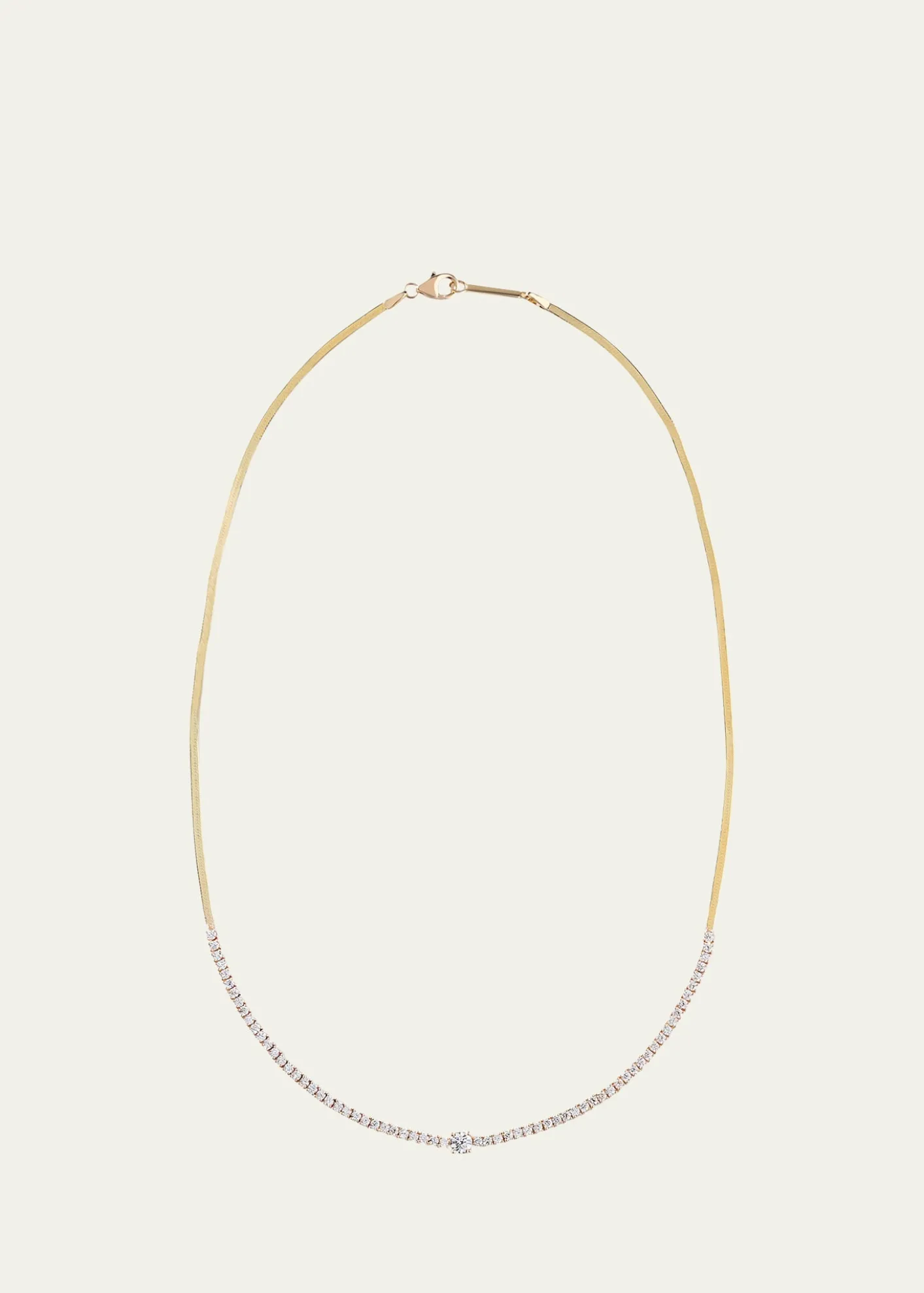 LanaFlawless Herringbone Diamond Tennis Necklace