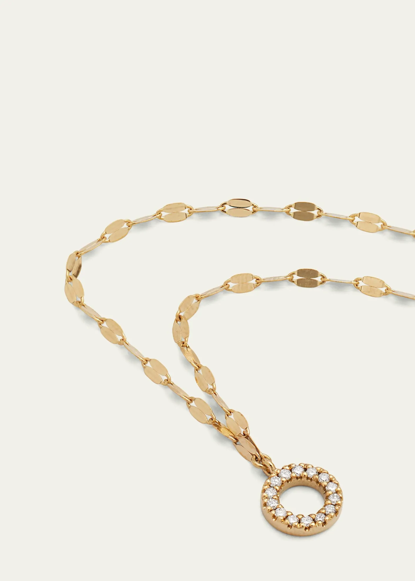 LanaFlawless 14K Gold Open Circle Pendant Necklace