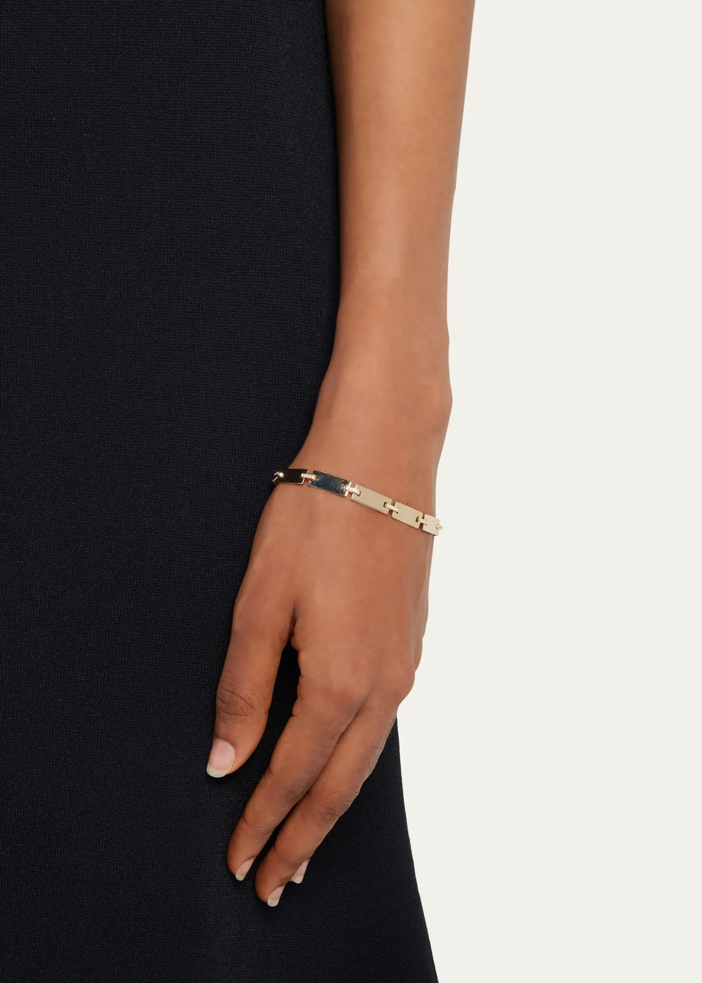 Lana14K Gold Flawless Tag Link Bracelet
