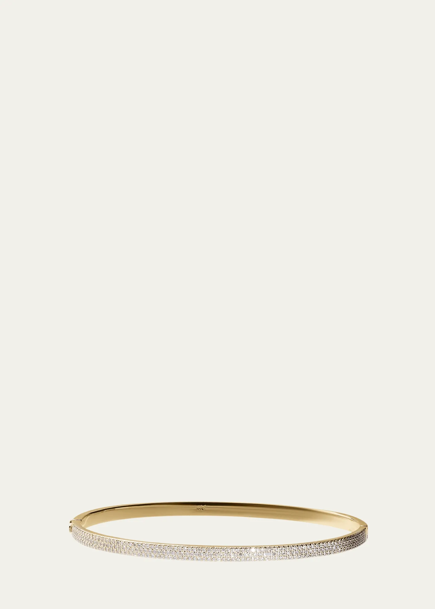 Lana14K Gold Flawless Vanity Diamond Hinge Bangle