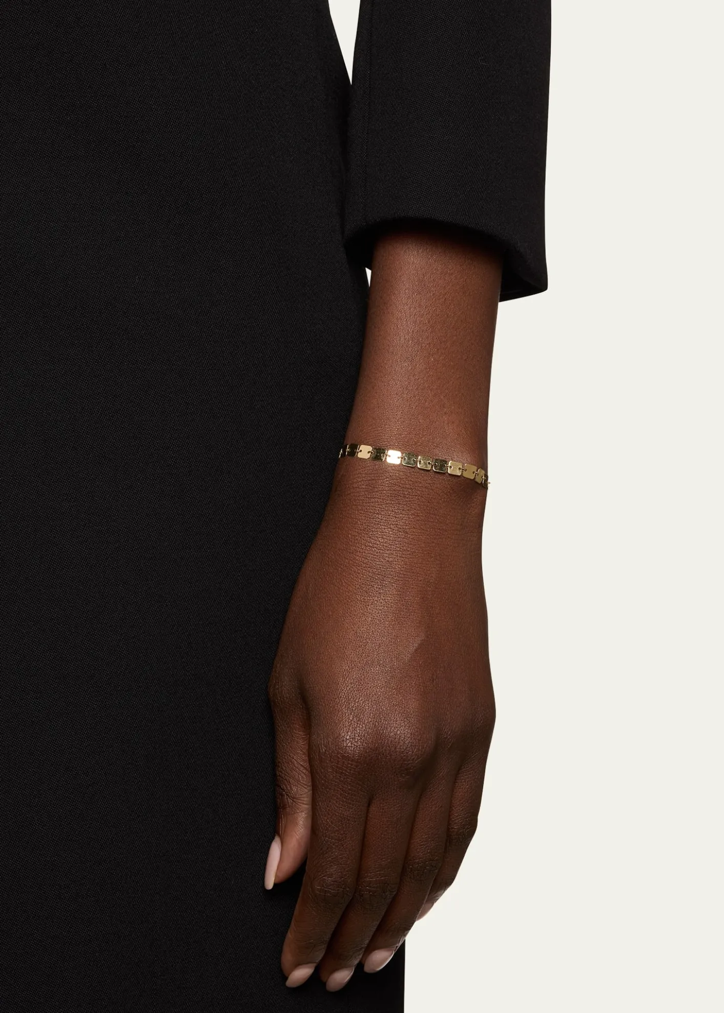 Lana14K Gold Laser Square Chain Bracelet