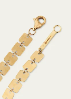 Lana14K Gold Laser Square Chain Bracelet