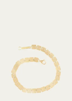 Lana14K Gold Laser Square Chain Bracelet