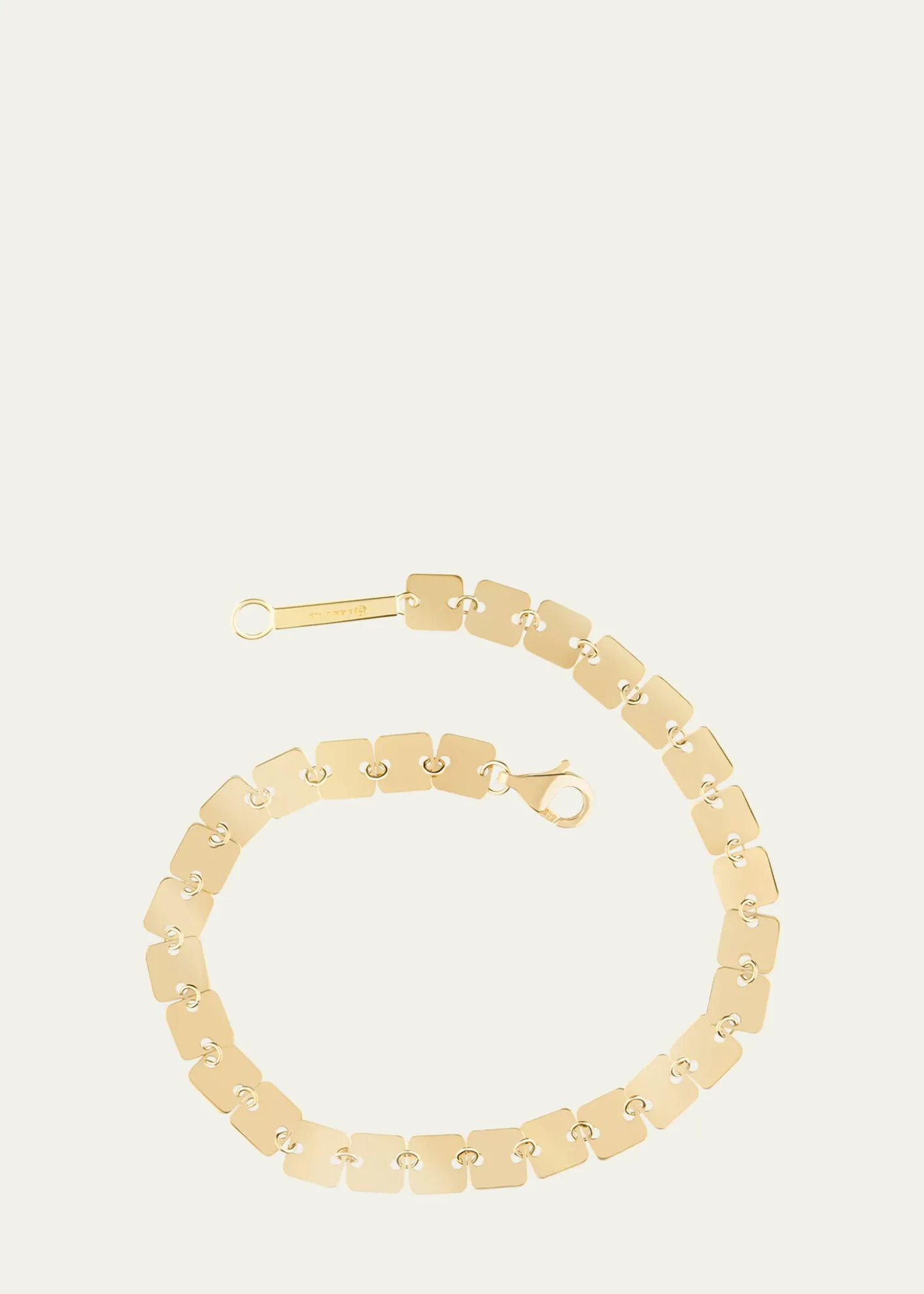 Lana14K Gold Laser Square Chain Bracelet