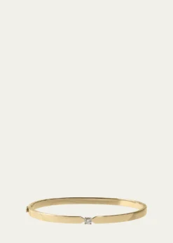 Lana14K Gold Vanity Solo Faux Tension Diamond Bangle