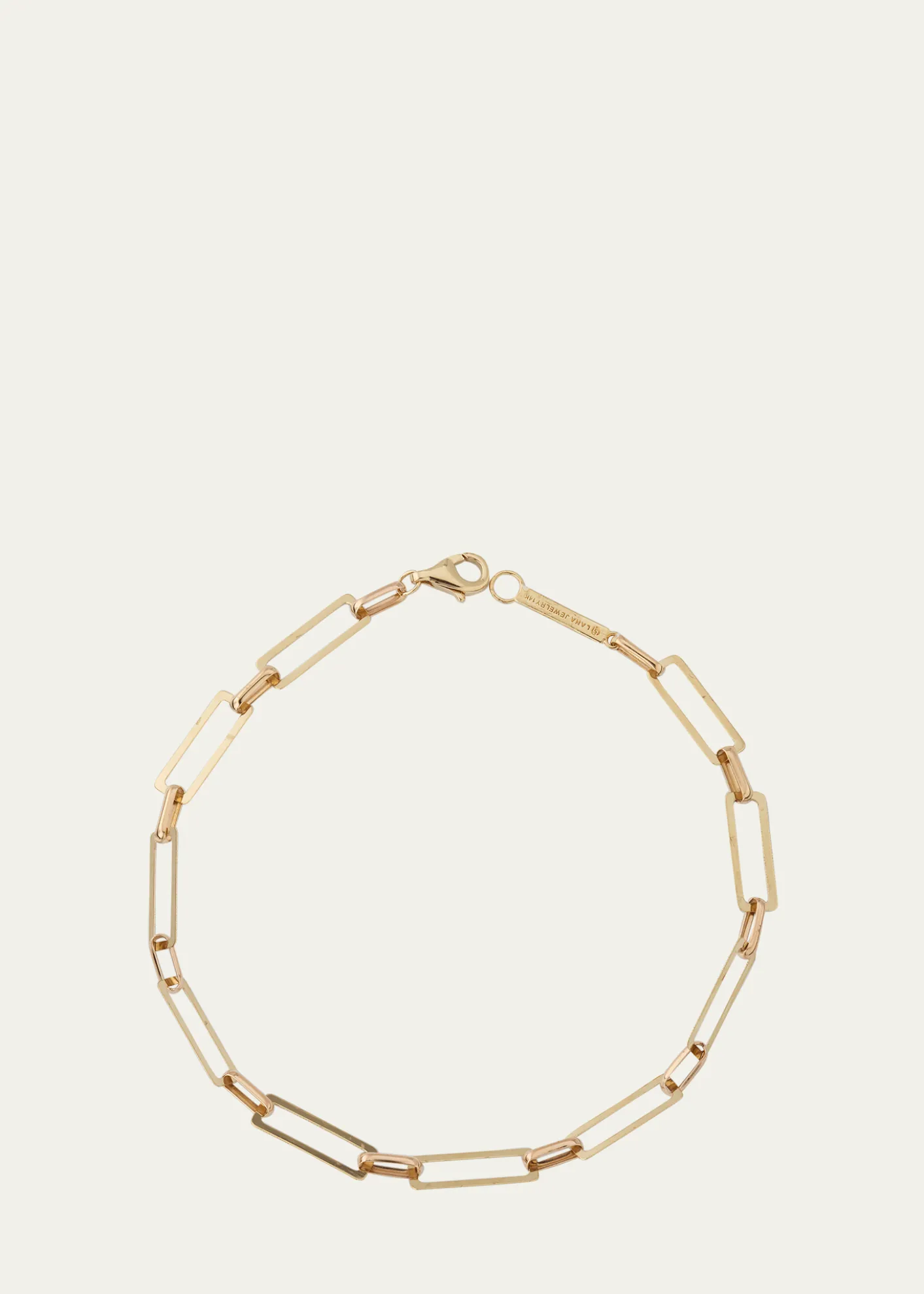 Lana14K Yellow Gold Paperclip Chain Bracelet