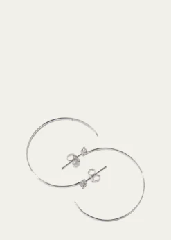 Lana14K Gold Diamond Sunrise Hoop Earrings