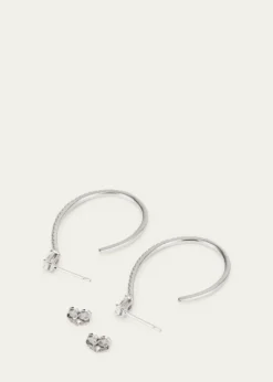 Lana14K Gold Flawless Diamond Teardrop Hoop Earrings, 35mm