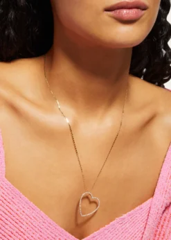 Lana14K Gold Flawless Heart Necklace