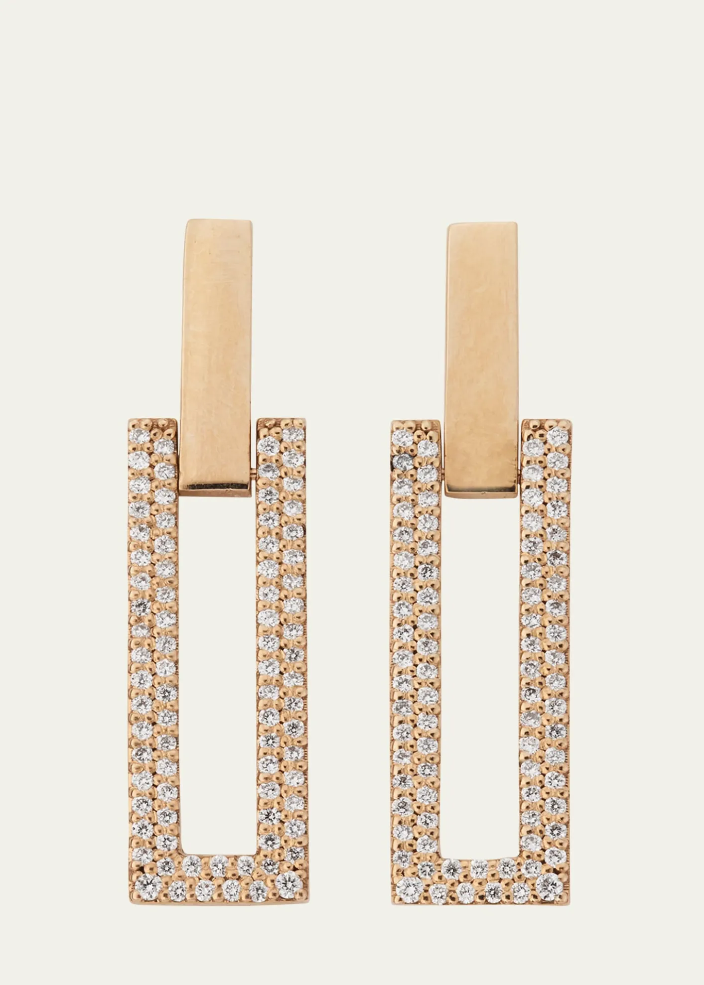 Lana14K Gold Flawless Open Tag Earrings