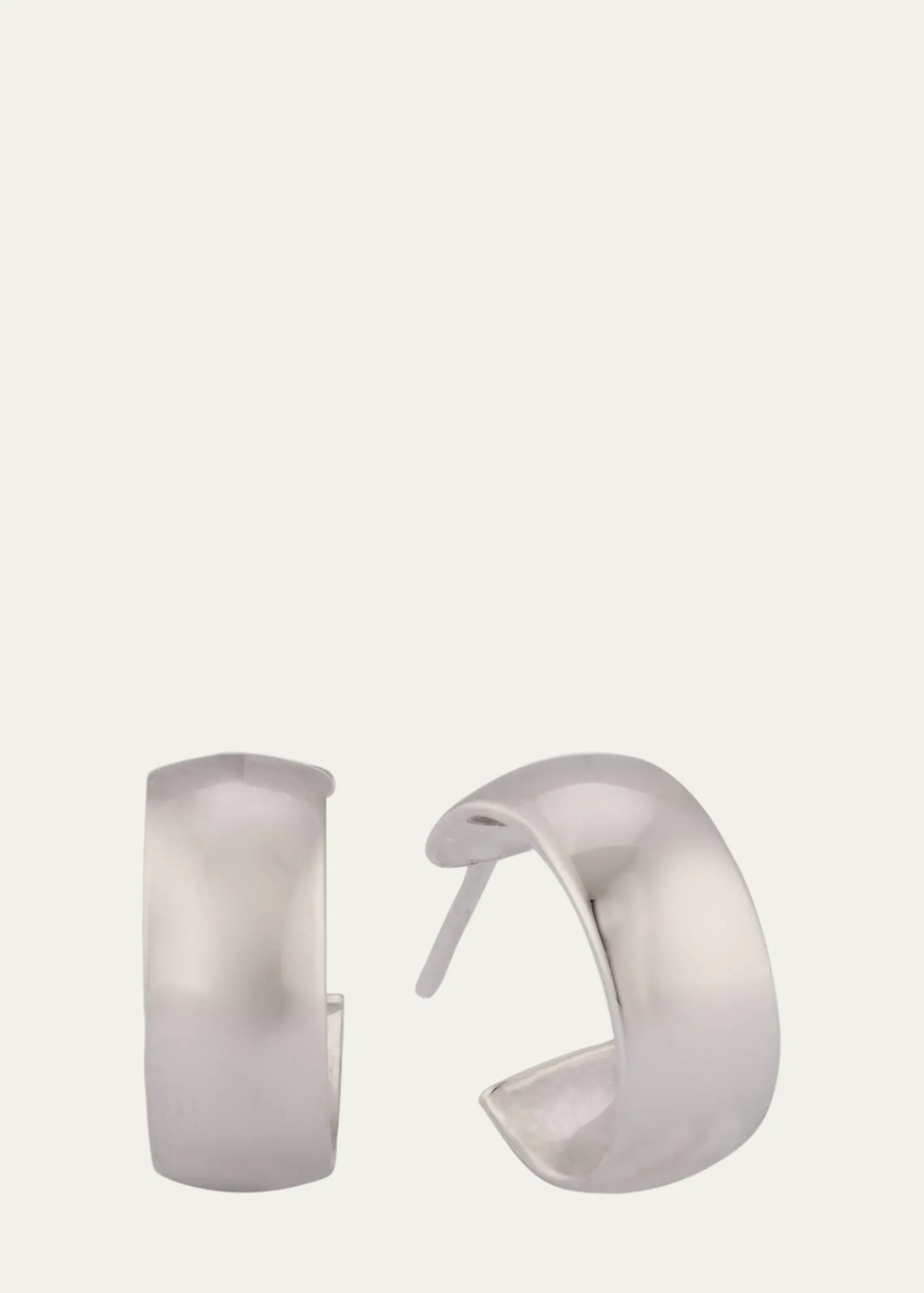 Lana14K Gold Hollow Huggie Earrings