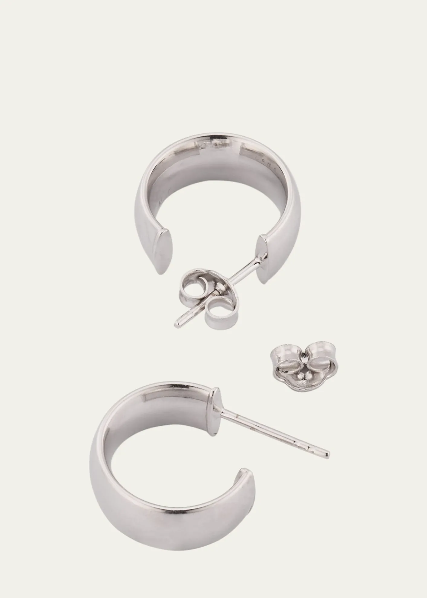 Lana14K Gold Hollow Huggie Earrings