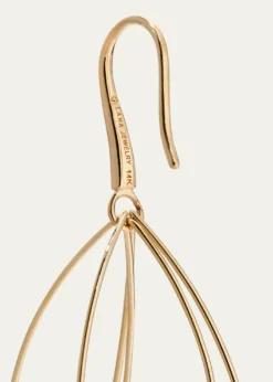 Lana14K Gold Multi-Curved Wire Marquis Hoop Earrings