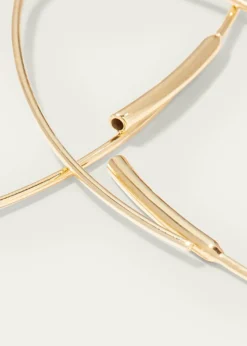 Lana14K Gold Small Oval Magic Hoop Earrings with Diamonds