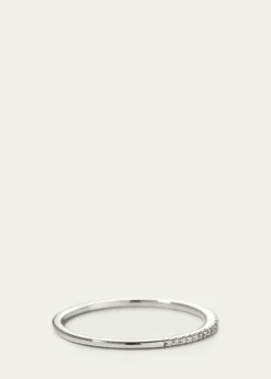 Lana14K Gold Thin Flawless Diamond Stack Ring