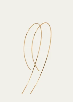 Lana14K White Gold Hooked On Hoop Earrings