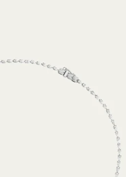 Lana14K White Gold Pear Diamond Tennis Necklace