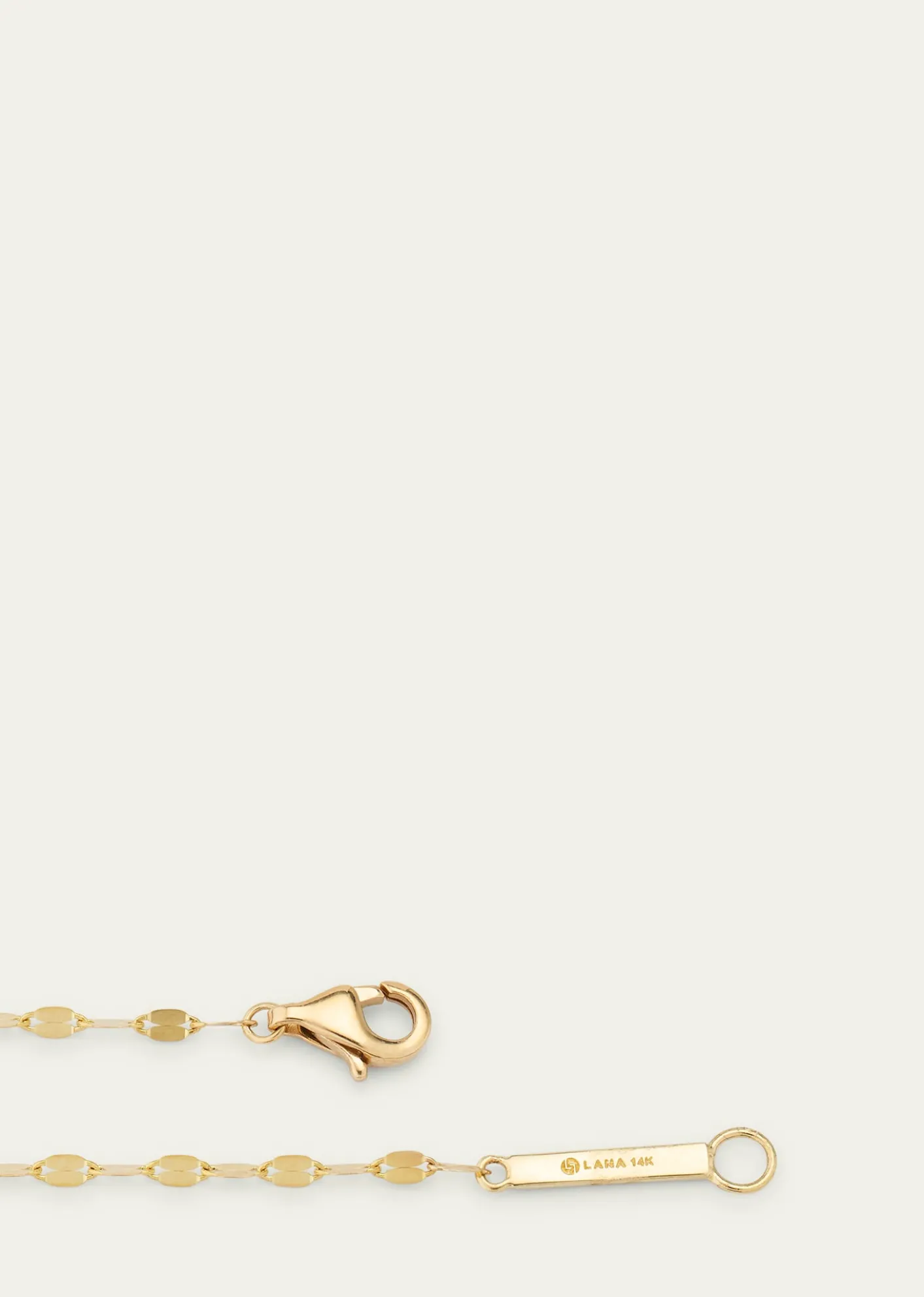 Lana14K Yellow Gold Baguette Diamond Vertical Pendant Necklace