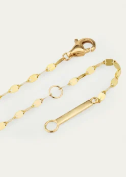 Lana14K Yellow Gold Disc Chain Lariat Crossary Necklace, 18