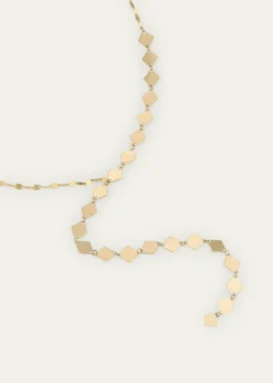 Lana14K Yellow Gold Laser Kite Blake Chain Remix Lariat Necklace, 18"L