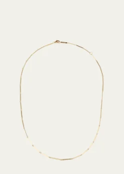 Lana14K Yellow Gold Laser Rectangle Chain Necklace, 18"