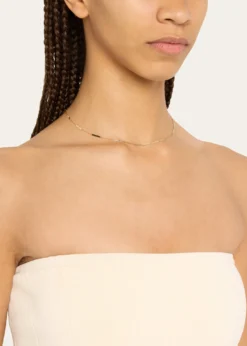 Lana14K Yellow Gold Laser Rectangle Chain Necklace, 18