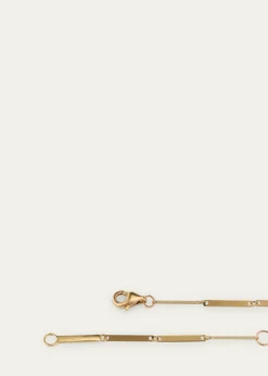 Lana14K Yellow Gold Laser Rectangle Chain Necklace, 18