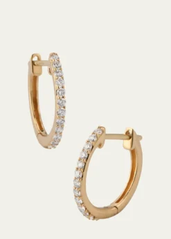 Lana14K Yellow Gold Mini Flawless Diamond Huggie Earrings