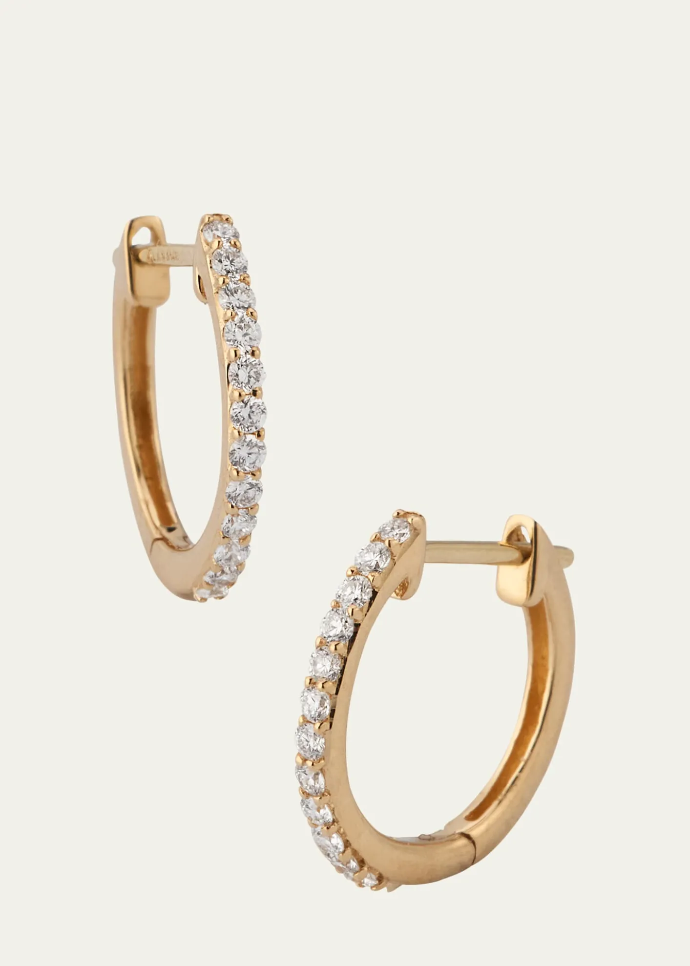 Lana14K Yellow Gold Mini Flawless Diamond Huggie Earrings