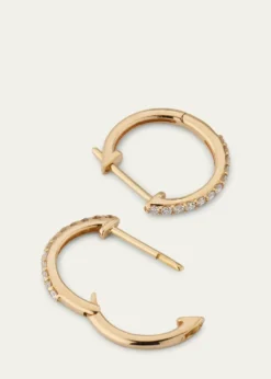 Lana14K Yellow Gold Mini Flawless Diamond Huggie Earrings