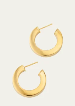Lana14K Yellow Gold Square Tube Hollow Hoop Earrings