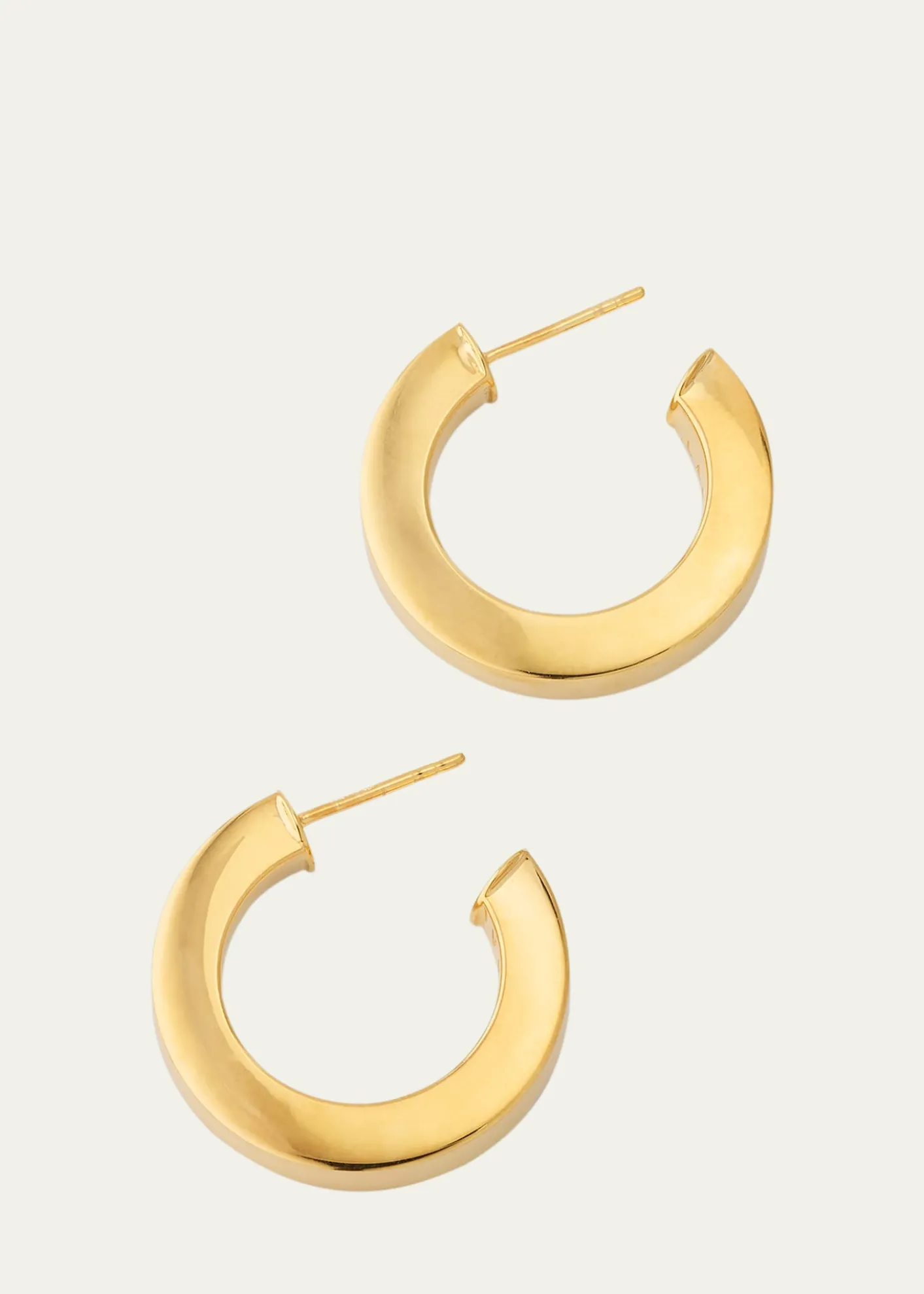 Lana14K Yellow Gold Square Tube Hollow Hoop Earrings