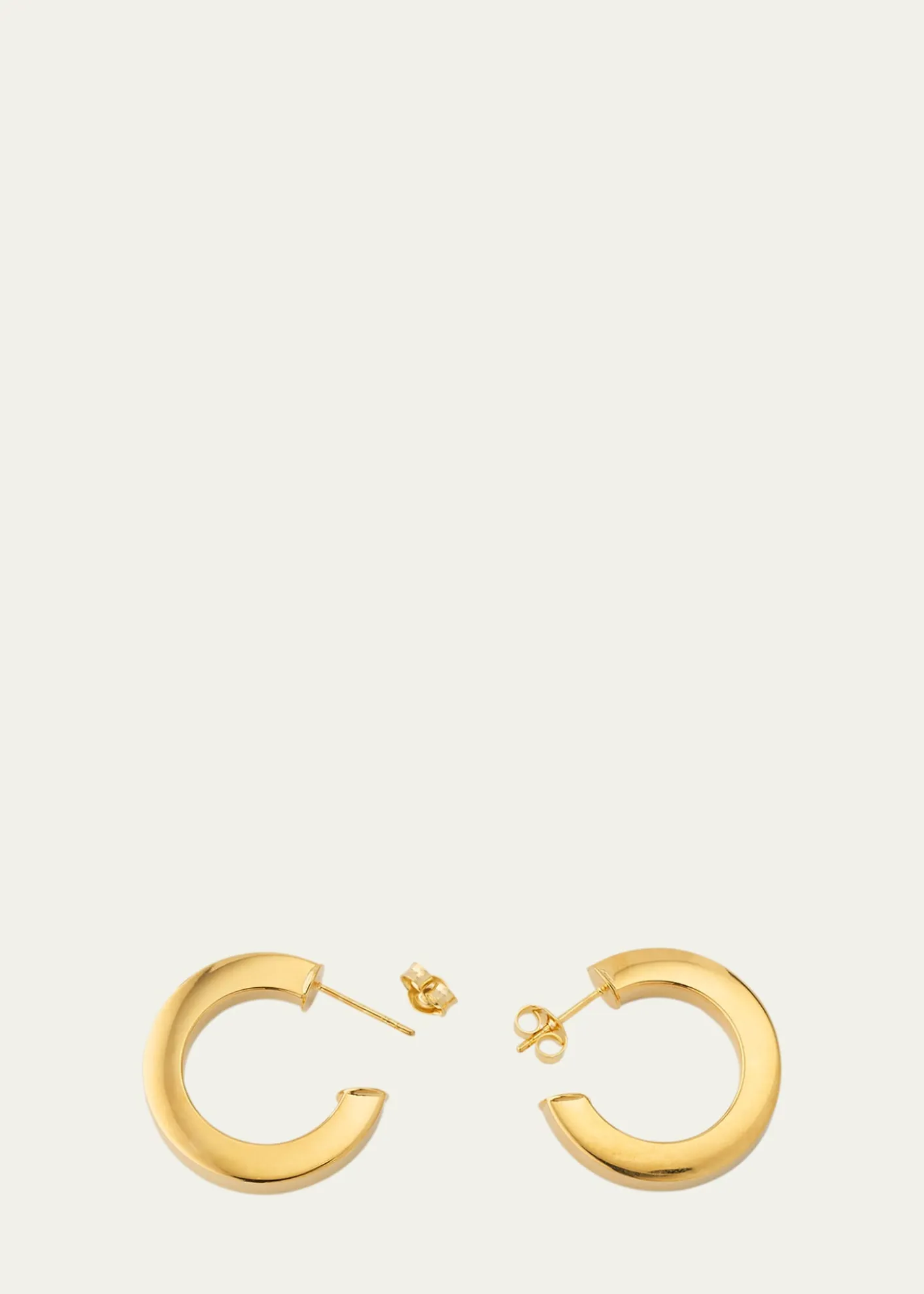 Lana14K Yellow Gold Square Tube Hollow Hoop Earrings