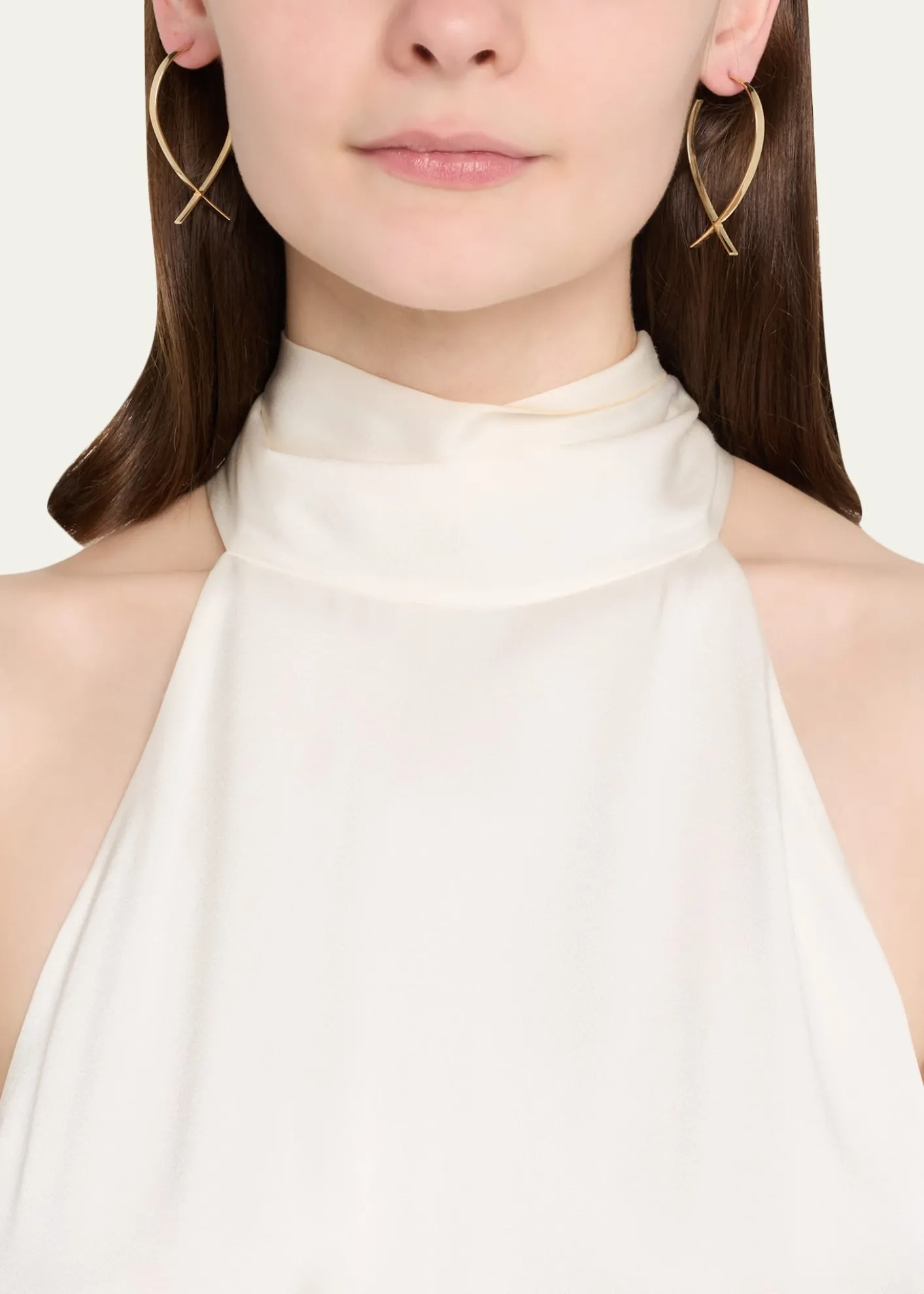 LanaLarge Front-Back Upside-Down Hoop Earrings