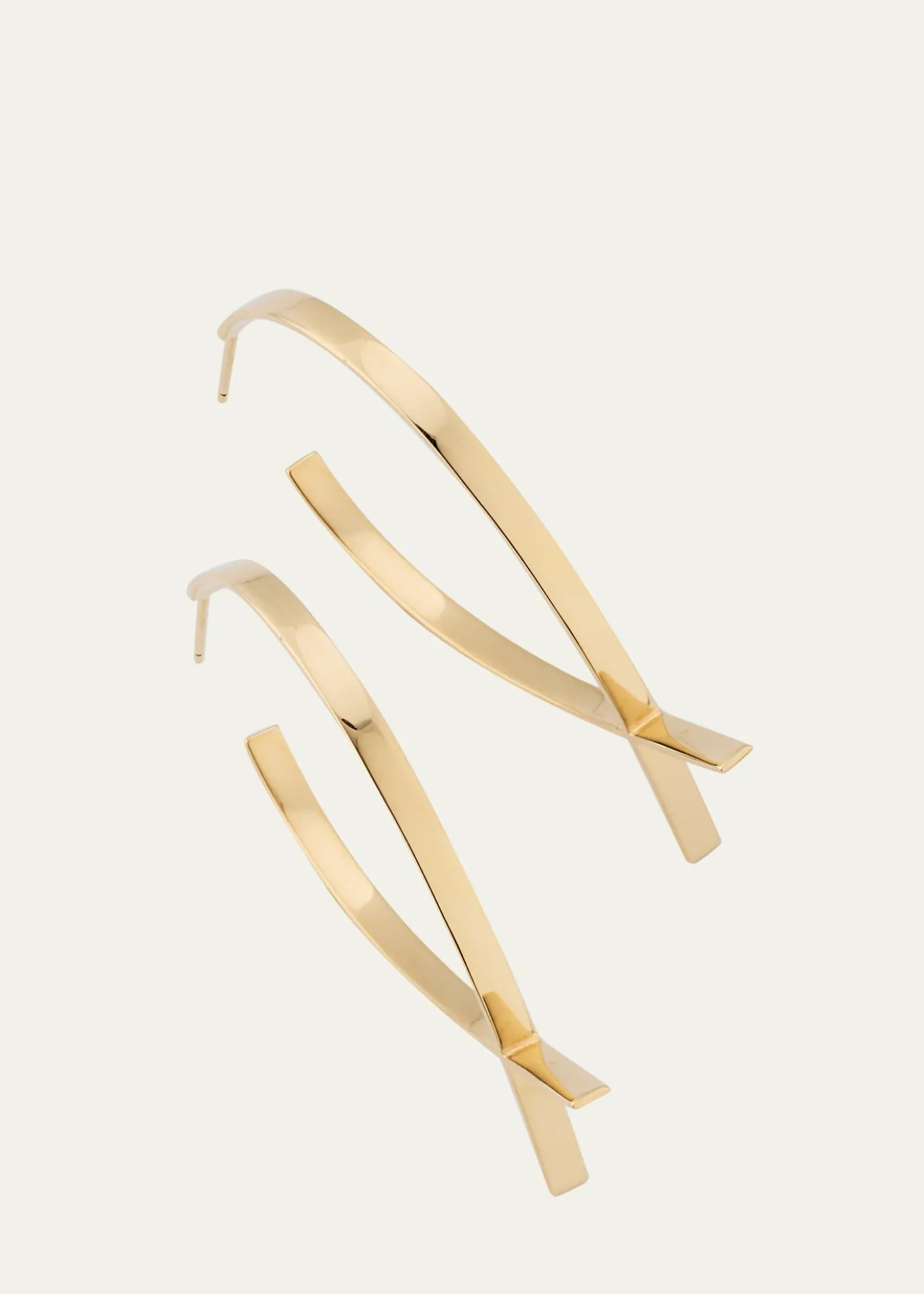 LanaLarge Front-Back Upside-Down Hoop Earrings
