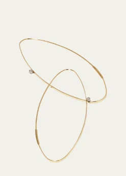 LanaLarge 14K Oval Magic Hoop Earrings with Diamonds