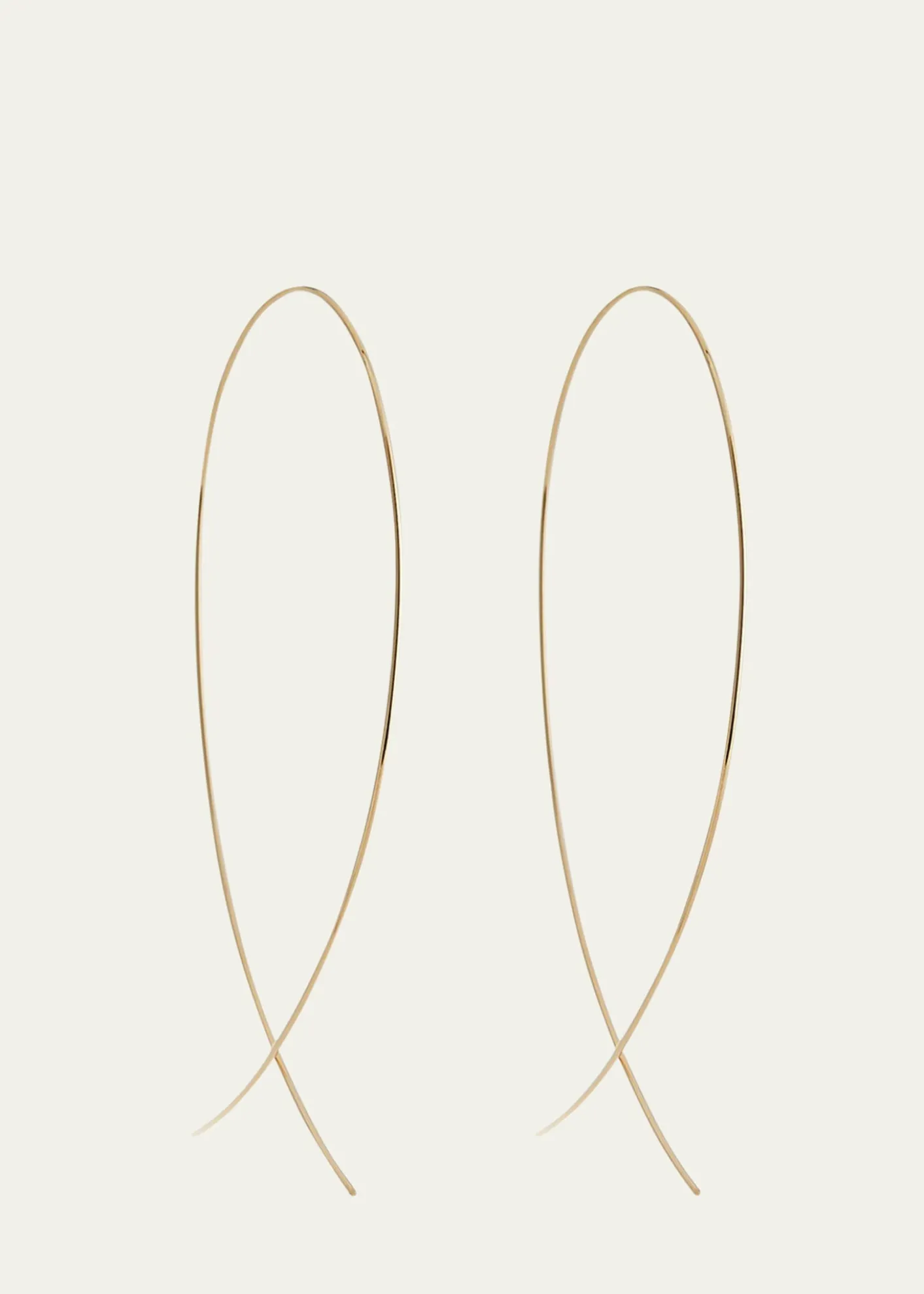LanaLarge Upside Down Hoop Earrings in 14K Gold