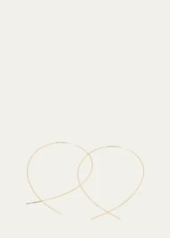 LanaLarge Upside Down Hoop Earrings in 14K Gold