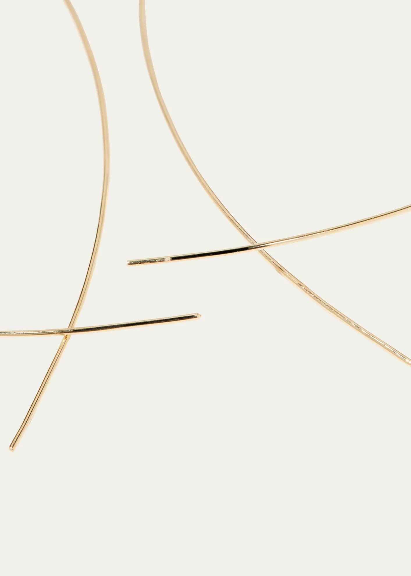 LanaLarge Upside Down Hoop Earrings in 14K Gold