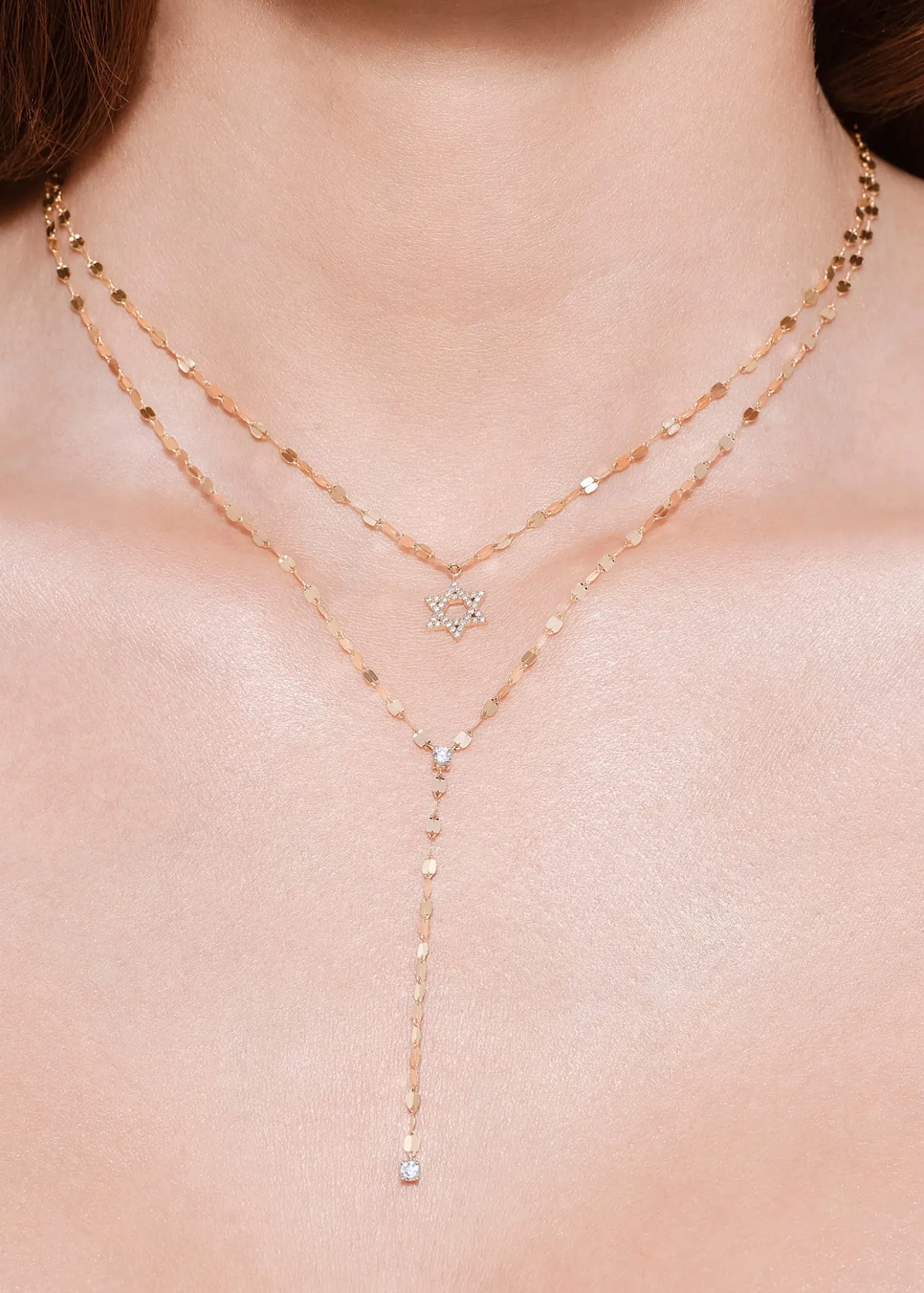 LanaMini Star of David Diamond Necklace
