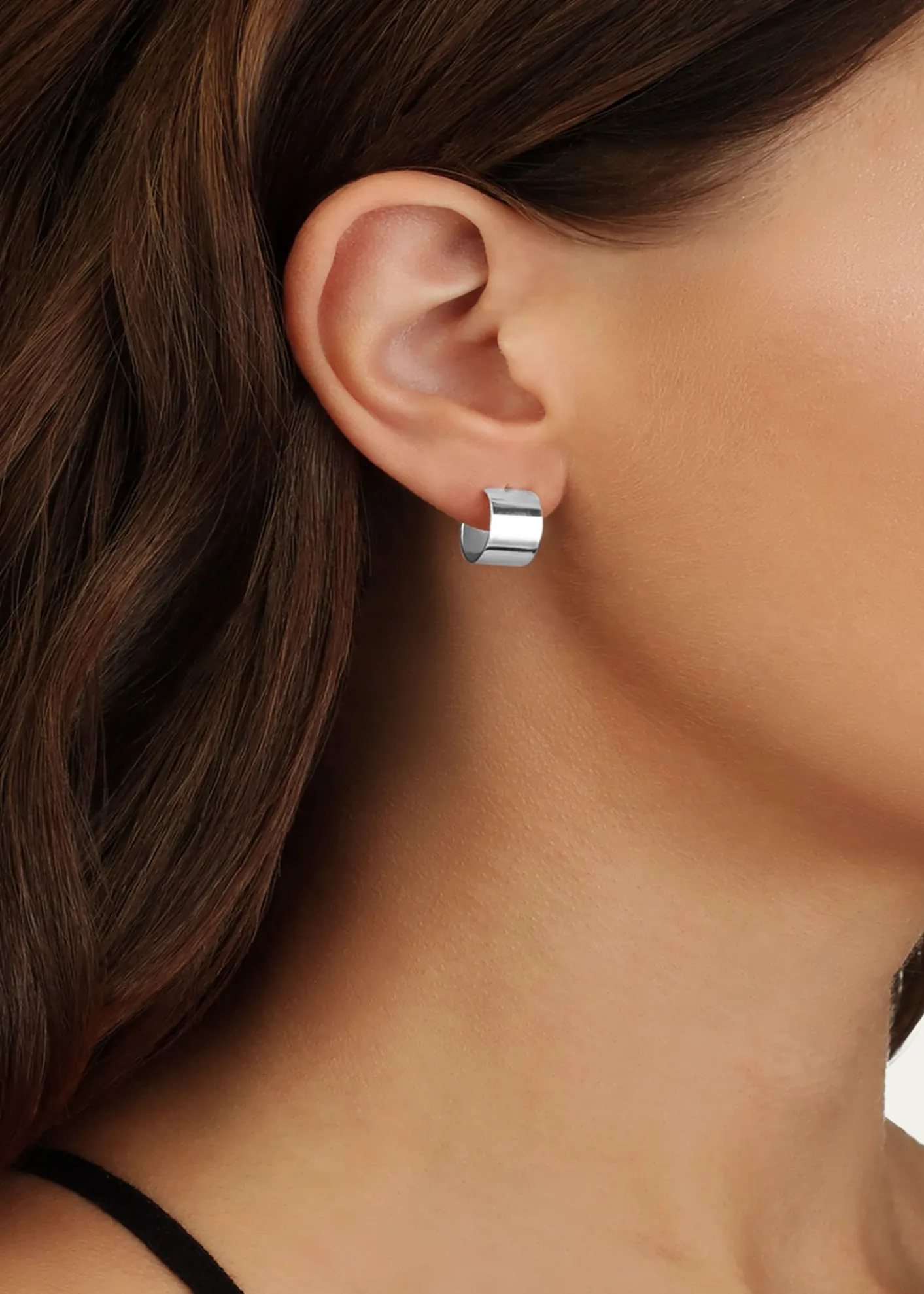 Lana13mm 14K Gold Vanity Hoops