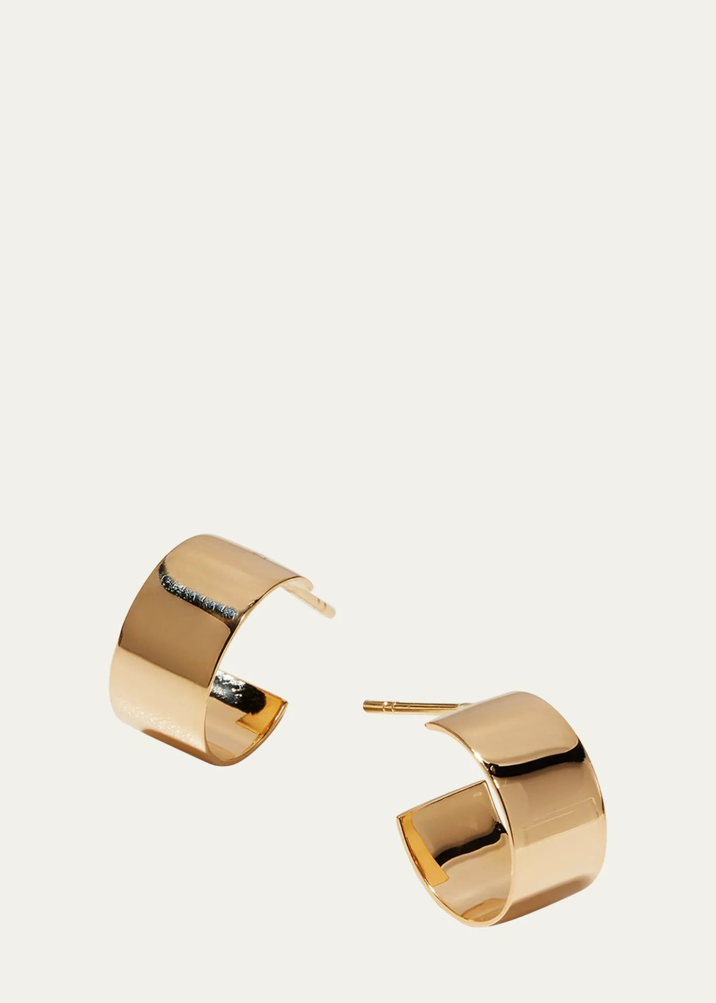 Lana13mm 14K Gold Vanity Hoops