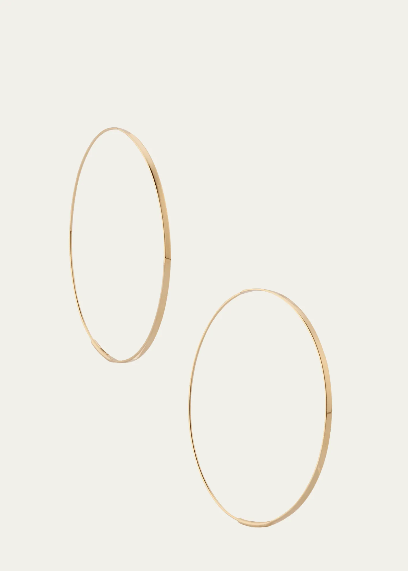 Lana50mm Medium Flat Magic Hoop Earrings in 14K Yellow Gold