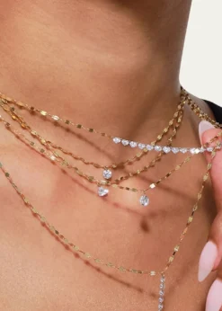 LanaQuarter Carat Floating Diamond Necklace